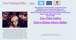 Desktop Screenshot of facepaintingdallas.com
